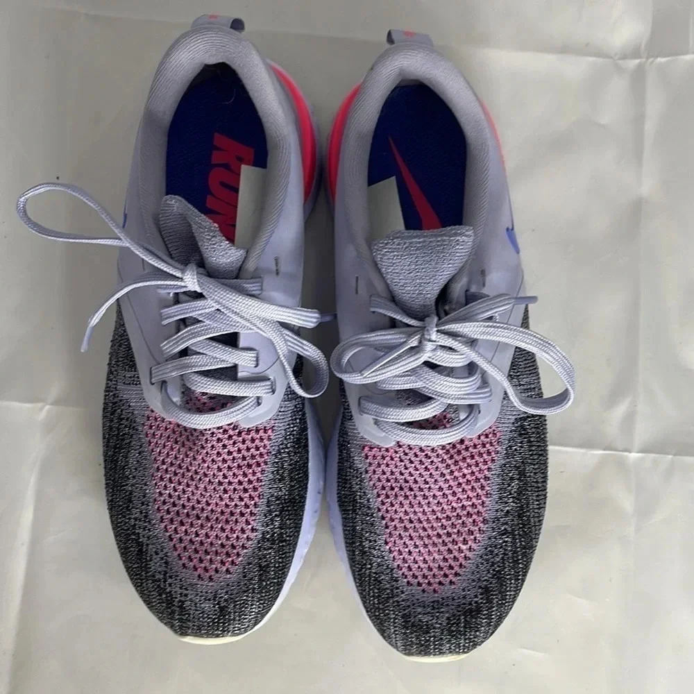 NIKE Odyssey React 2 Flyknit React Running Shoe Purple Lightweight Sneaker 6 - Picture 9 of 13
